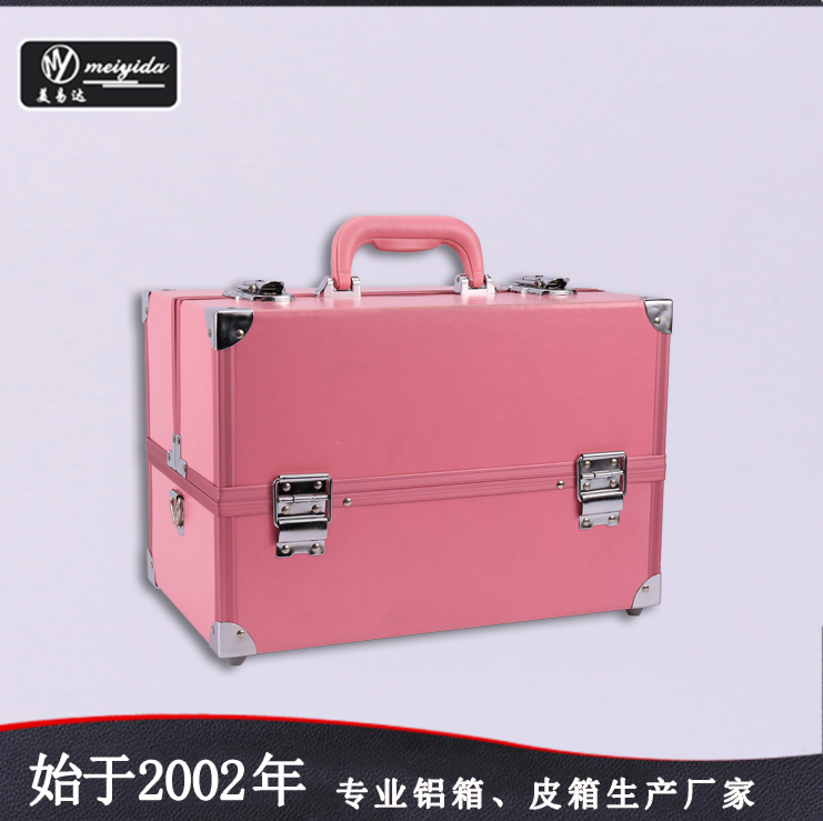 Rose Red Handheld Makeup Box D-1310